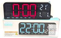 WORKING GH0707 Digital LED Wall Clock, Large 11.4" Display, USB/CR2032 Power, Red & White