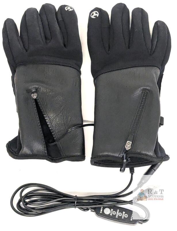 NEW USB Heated Electric Gloves, Black, 3-Mode Temp Control, Touchscreen, Unisex, Tested