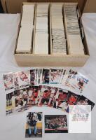 1990 - 1993 NHL Hockey Trading Card Singles in Quad Long Box . 2200+ Trading Cards . OPC , UD , Leaf , Donruss