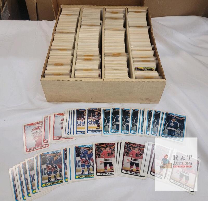 1990 - 91 O Pee Chee NHL Hockey Trading Card Singles in Quad Long Box