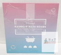 Exp 3/19/2024, Ribivaul Rainbow Bath Bomb Gift Set, 5 Pack, 5.5 oz Each, Sealed,