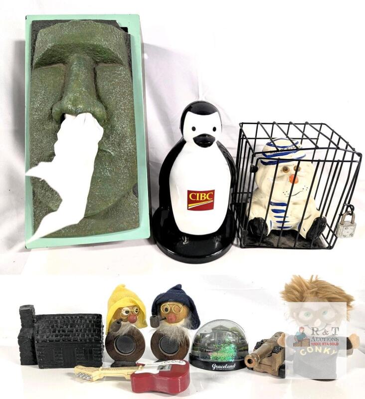 MIXED LOT Miniature Fridgeezoo Electric Guitar Magnet Keychain Toy, Touch-Activated Sound, 2005