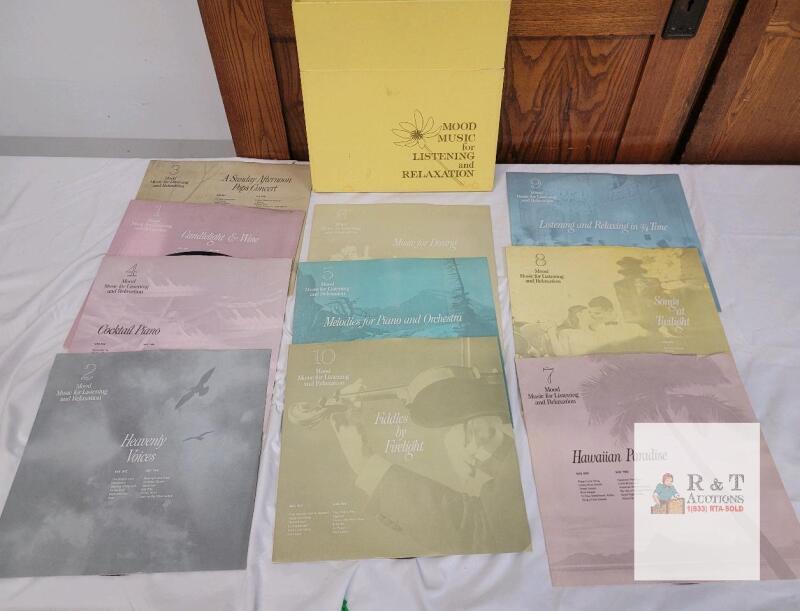 Vintage Mood Music for Listening and Relaxation 10-LP Vinyl Box Set, Complete Albums