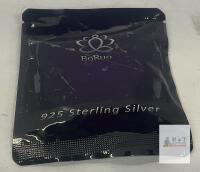 BoRuo 22" Sterling Silver Cable Chain Necklace, 925, Lobster Claw Clasp, Branded Pouch