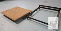 36"x36" Flat Plywood Platform Dolly & 42"x33" Steel Open Frame Dolly, Swivel Casters, 600 lb Cap