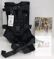 PetBonus Small Front-Facing Pet Carrier Backpack, Black, Max 10 lbs, Adjustable Straps