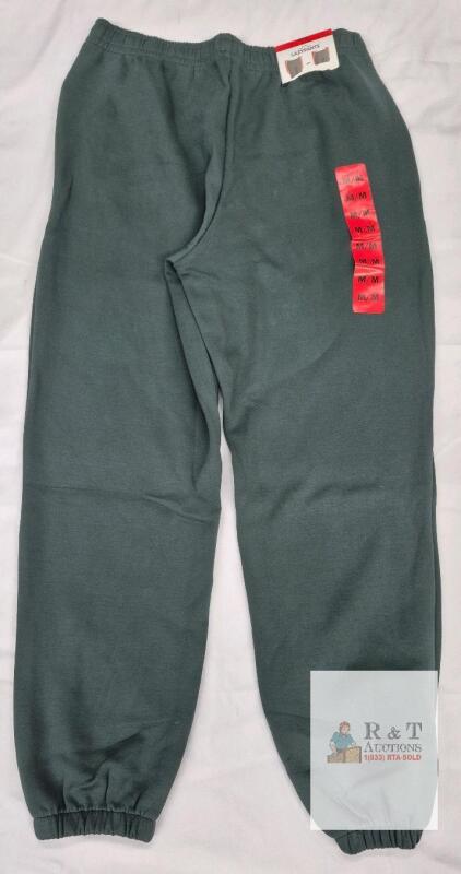 NEW LAZYPANTS Classic Sweatpants, Medium, Forest Green, 29" Inseam, Elastic Waist & Cuffs, New w/ Tags