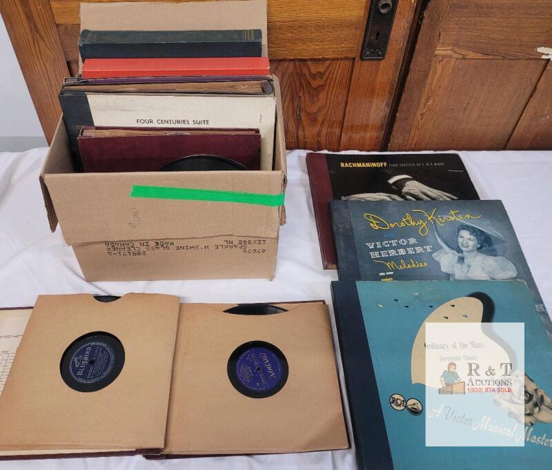Vintage 78 RPM Album Collection &ndash; RCA Victor, Bluebird, London &ndash; Classical, Vocal, Boxed Sets