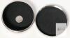 New Round Chrome-Plated Jewelry / Trinket / Rosary Box With Screw-On Lid, Mirror-Finish With Lined Interior, 3" Diameter &times; 1.25" Tall - 2