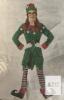 NEW Christmas Elf Costume Adult Female, Small, Green & Red, W/ Accessories, Polyester, Model 1938