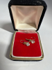 10K yellow Gold stamped Dainty Drops CZ Heart - 5