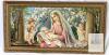 Framed Giovanni Madonna and Child with Angels Print, 1950s, 15"x27" Ornate Gold Frame