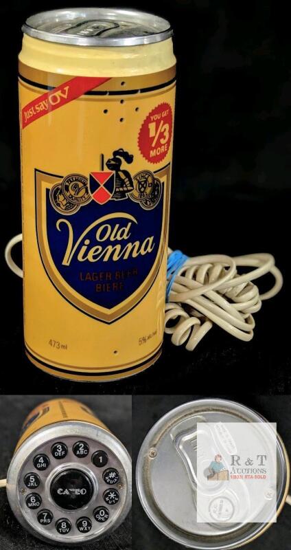 Cameo Old Vienna Beer Can Novelty Push-Button Telephone, RJ11, Taiwan, 473ml Design