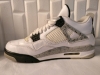 The Air Jordan 4 Retro White Cement Sneakers - Men's 10 - 2