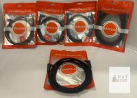 5 NEW VANAUX X Toslink Optical Digital Audio Cable 6.6ft (2m), Braided, Right-Angle Ends, Black, X002QCN9TZ