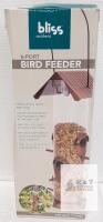 Bliss Outdoors 6-Port Tube Bird Feeder, Antique Copper, 1 lb Capacity, 13.8" Tall