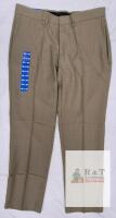 NEW Haggar 36x30 Straight Fit Dress Pants Khaki, Stretch Fabric, Wrinkle Resistant