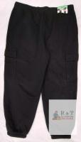 NEW Tuff Athletics XL Black Cargo Sweatpants Joggers, Elastic Waist & Cuffs, 6 Pockets
