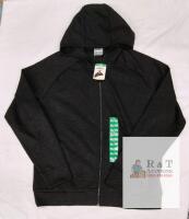 NEW 32 Degrees Heat Men&rsquo;s Full-Zip Hoodie XL Black Thermal Lightweight Stretch Cotton Blend