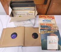 Large Mixed Lot Vintage LP & 78 Records &ndash; Country Western, Kate Smith, Mac Wiseman, 20+ Titles