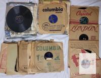 Vintage 78 RPM Shellac Records Lot - Columbia, Decca, Capitol, London Labels, 1940s-1950s Era