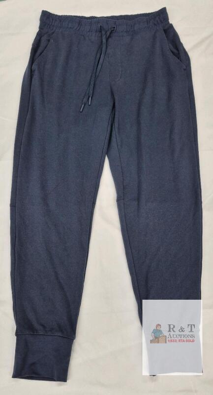 NEW Lol&euml; Women's Navy Joggers, Size Medium, Elastic Waist, Drawstring, Pockets, Cotton Blend