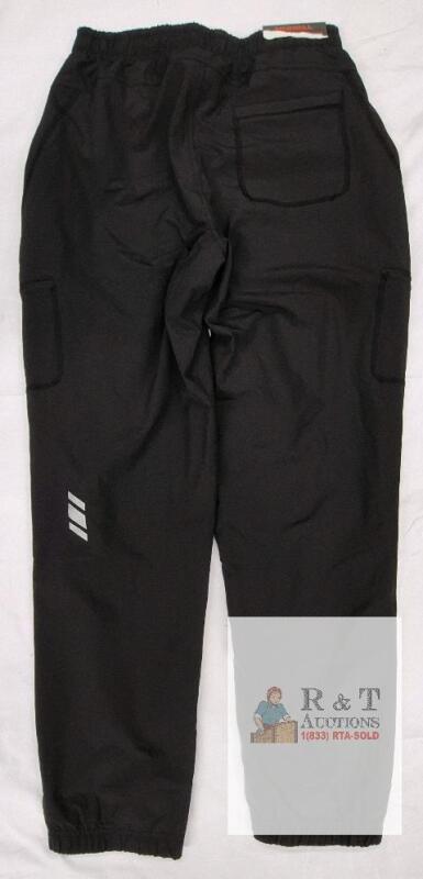 NEW Merrell XS Black Fleece-Lined Outdoor Pants, 28" Inseam, Elastic Waist, Zippered Cargo Pockets
