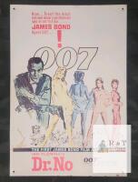 James Bond Dr. No Metal Poster Sign, 16"x12", Vintage 007 Art, Sean Connery, Retro Movie Decor