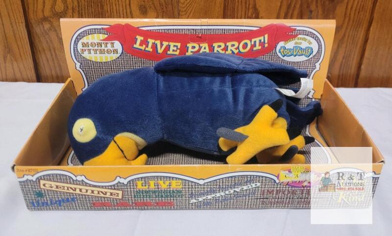Monty Python Norwegian Blue Parrot Plush by Toy Vault, MP001, 13" with Box, 1998, Collector&rsquo;s Item