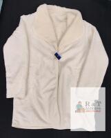 NEW Weatherproof Women's Large Cream Sherpa Lined Jacket, Shawl Collar, Two Pockets, New w/ Tag