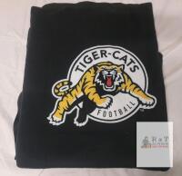 Hamilton Tiger-Cats CFL Fleece Blanket, 60"x50", Official Team Logo, Polyester, Black