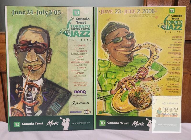 Toronto Jazz Festival 2005 & 2006 PLAK-IT Posters 18"&times;12"&mdash;Gary Taxali Art, Artist Lineups