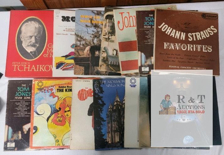 Lot of Vintage Vinyl LPs &ndash; The Kinks, The Monkees, Tom Jones, Classical, Choral & More
