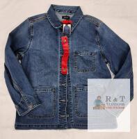 NEW Well Worn Medium Chore Denim Jacket Blue 100% Cotton Button Front 3 Pockets Made in China