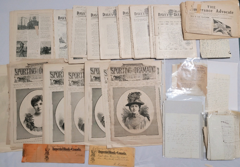 Vintage Ephemera Lot - Personal Letters , Bank Drafts , Arborist Magazines +++