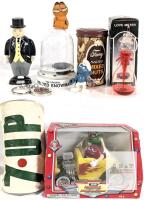 Assorted Vintage Toy & Novelty Lot: ERTL Sir Topham Hatt 3581U, M&M&rsquo;s Dispenser, 7UP Inflatable