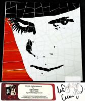 Signed Grand River Mosaics 12"x12" Stained Glass Wall Art by Lily Crawford Pop Art Portrait