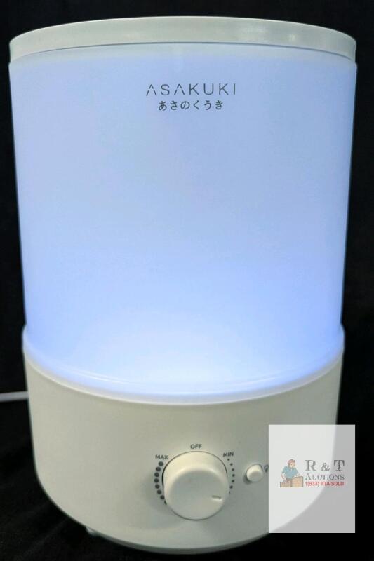 ASAKUKI AH002 Ultrasonic Cool Mist Humidifier, 2.5L, Adjustable Output, Quiet, White