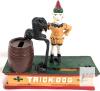 Trick Dog Cast Iron Mechanical Bank, Reproduction, 8.5" Length, Barrel Coin Slot, Hand-Painted - 2