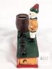 Trick Dog Cast Iron Mechanical Bank, Reproduction, 8.5" Length, Barrel Coin Slot, Hand-Painted - 6