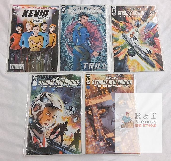 Star Trek Strange New Worlds Scorpius Run #2-5 & Star Trek #14 Trill, Kevin Keller #6 Lot, Bagged