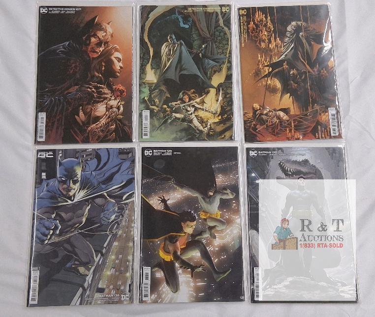 DC Comics Detective Comics 1071-1073 & Batman 128-130 Variant Covers Set NM Bagged/Boarded