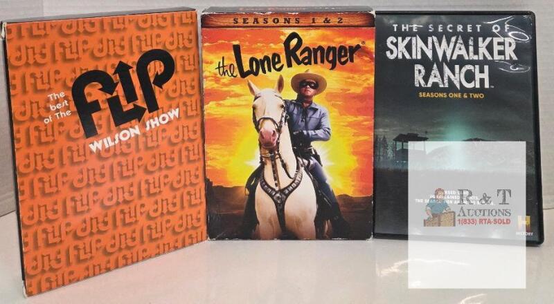 3 TV Show DVD Box Sets: Flip Wilson Best Of 11-Disc, Lone Ranger S1-2 (78 eps), Skinwalker Ranch S1-2