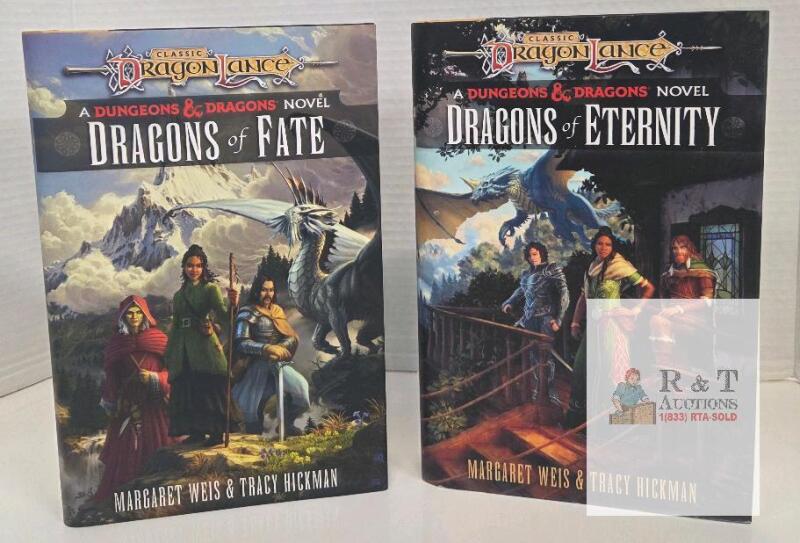 Dragonlance Destinies Vol 2 & 3 - Dragons of Fate & Dragons of Eternity, Weis & Hickman, HC