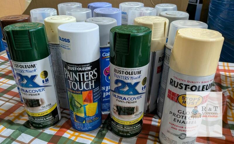 MOSTLY FULL Rust-Oleum Painter&rsquo;s Touch, 2X Ultra Cover, Protective Enamel, Assorted Colors, 12oz CANS
