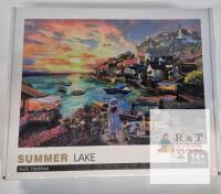 1000 Piece Jigsaw Puzzle Summer Lake Scene, 27.6"x19.7", Kanglejia, Ages 14+, New Sealed