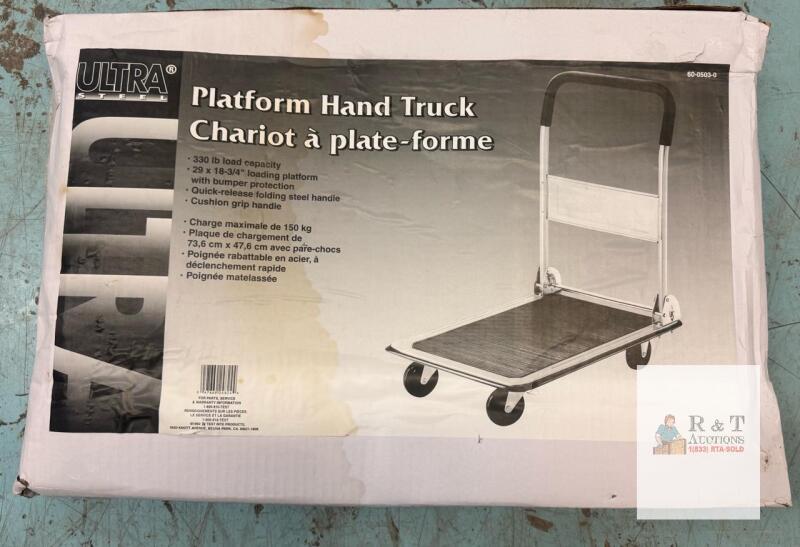 NEW IN BOX ULTRA STEEL Platform Hand Truck, Model 60-0503-0, 330 lb Capacity, 29x18-3/4" Platform