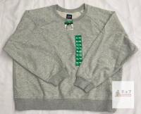 NEW GAP Classic Crewneck Sweatshirt XL Light Gray Heather Cotton Blend Women's New W/ Tags