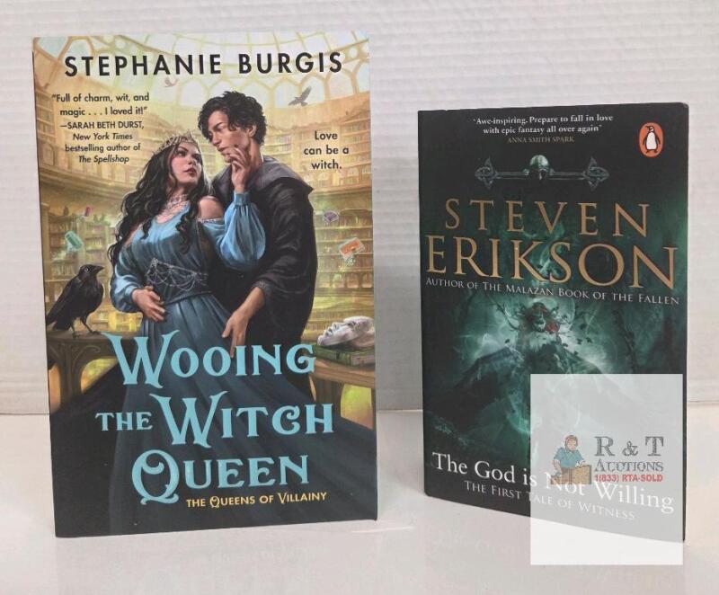 Wooing the Witch Queen Stephanie Burgis & The God is Not Willing Steven Erikson Fantasy Paperbacks
