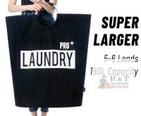 New Caroeas Super Large 150L Laundry Basket Pro, Waterproof Laundry Hamper, Collapsible Laundry Basket Easy Storage, Clothes Hamper Stands Up Well, Laundry Bag with Padded Handles
